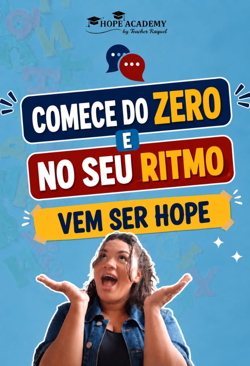 Aluna estudando inglês