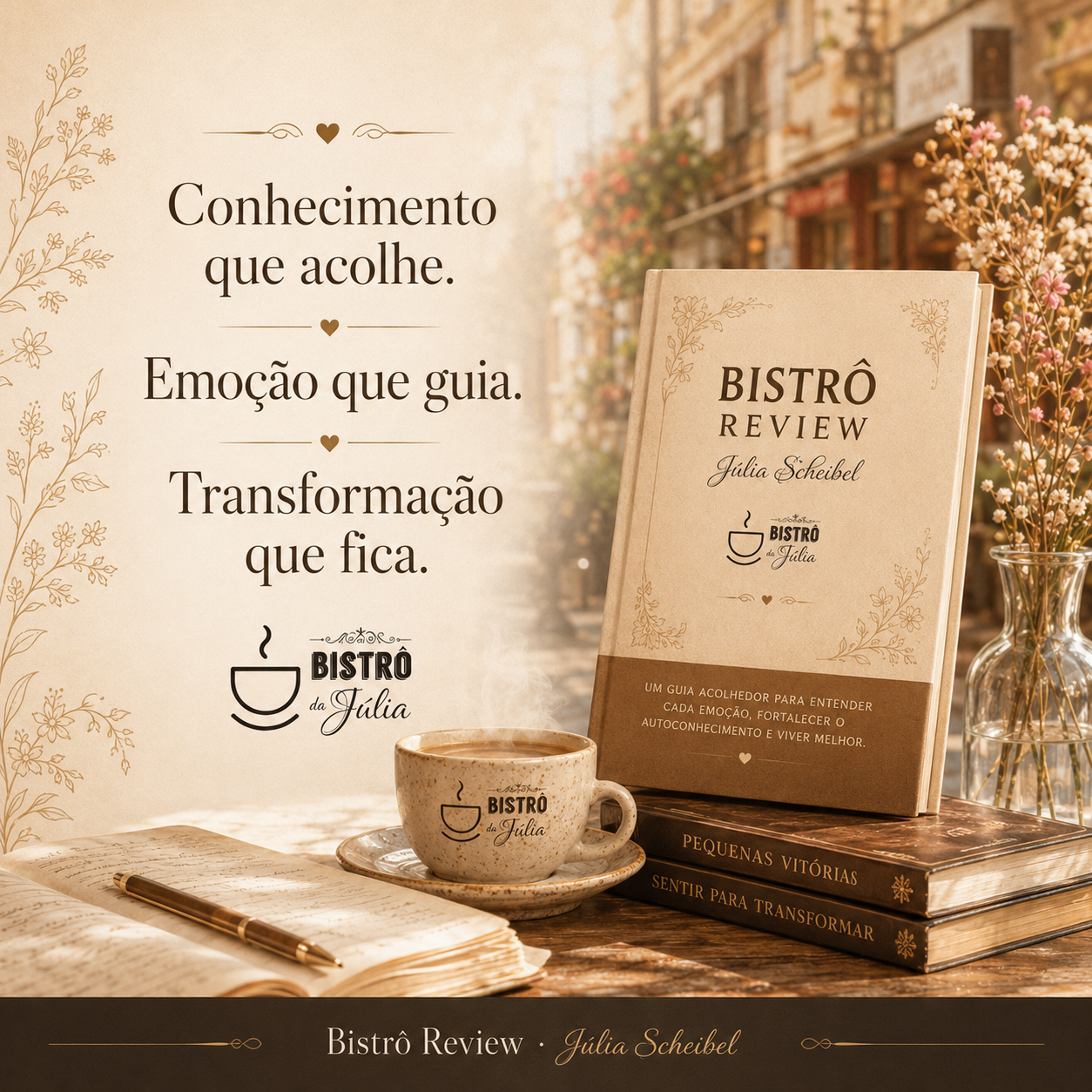 Pessoas conversando sobre livros em uma mesa