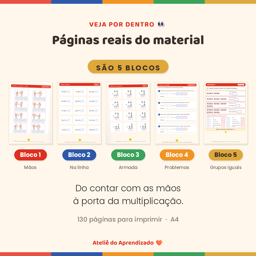 Criança aprendendo matemática