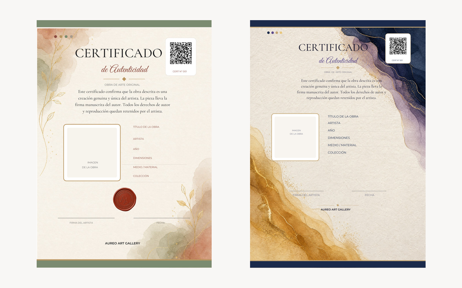 Certificado de Autenticidad 3