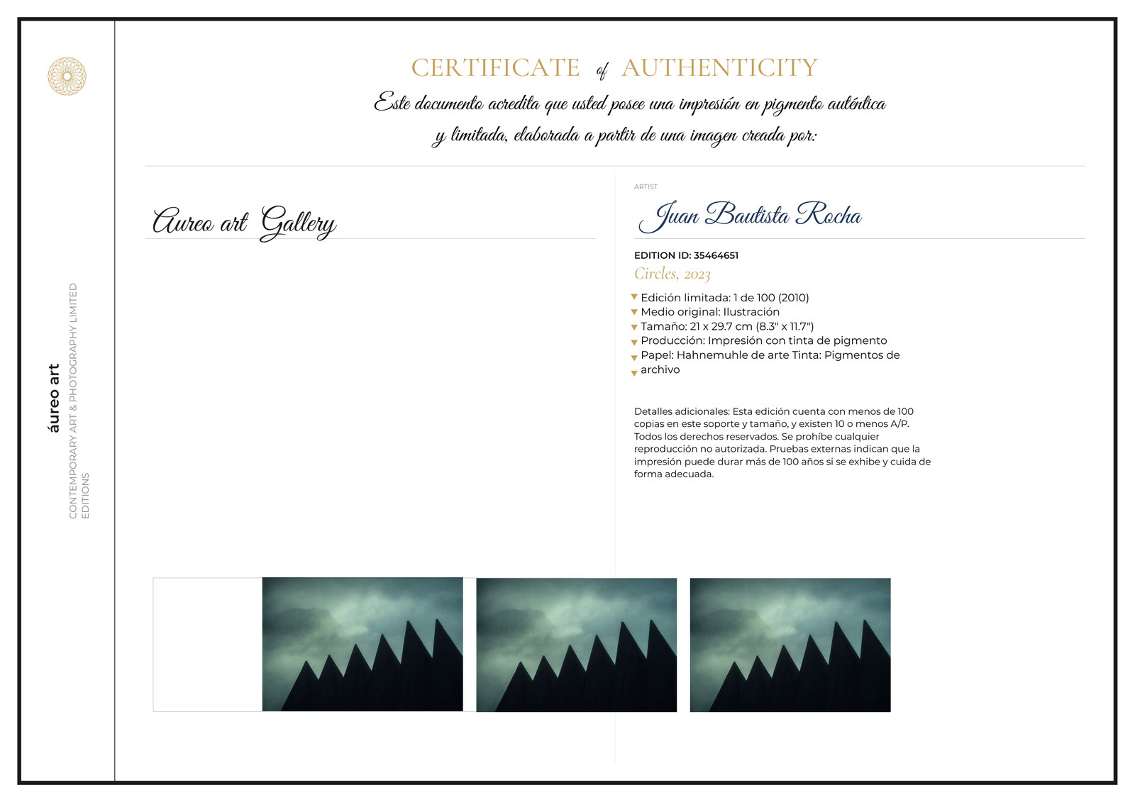 Certificado de Autenticidad 5