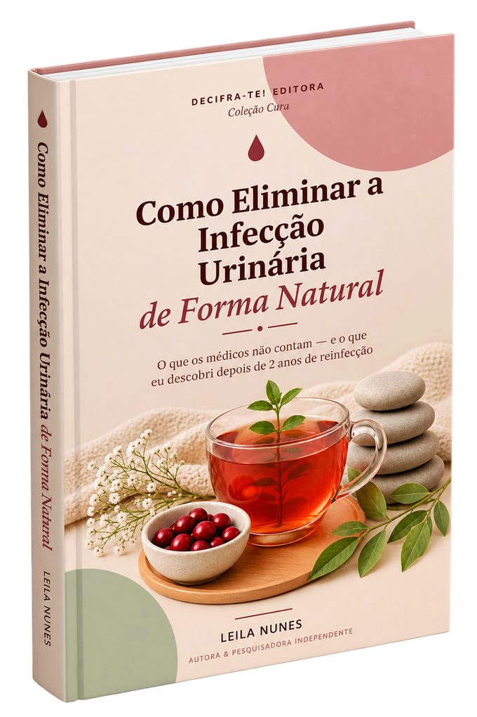 Capa do e-book Como Eliminar Infecção Urinária de Forma 100% Natural