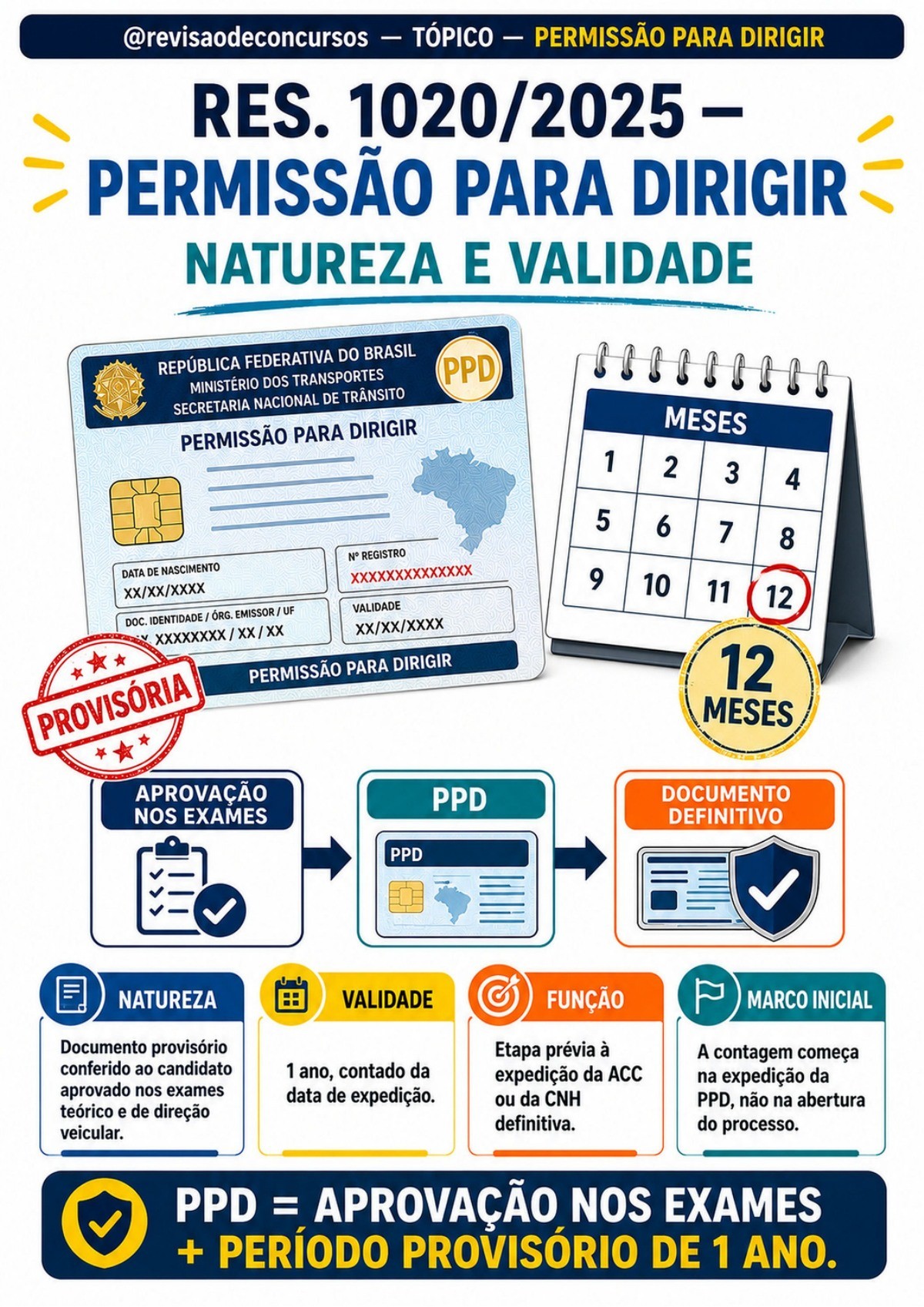 Amostra complementar 01 — permissão para dirigir