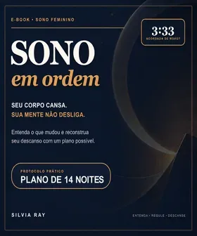 Capa do E-book Sono em Ordem