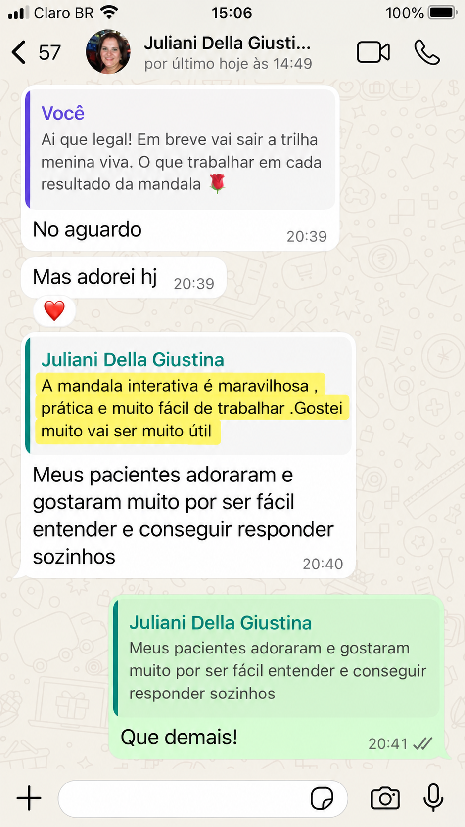 Print WhatsApp Juliani Della