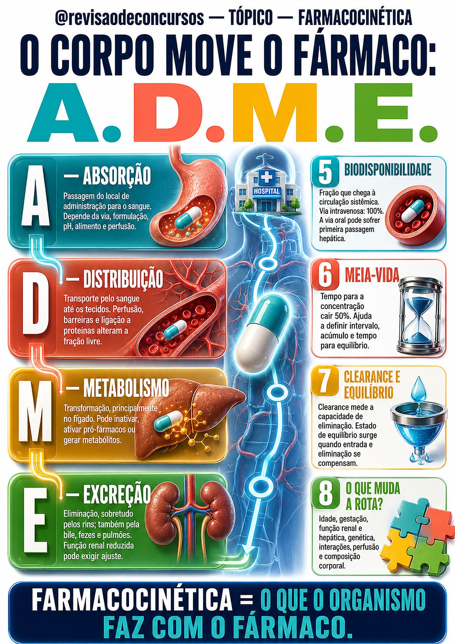 Farmacocinética: absorção, distribuição, metabolismo e excreção — Volume 5, página 108 do PDF
