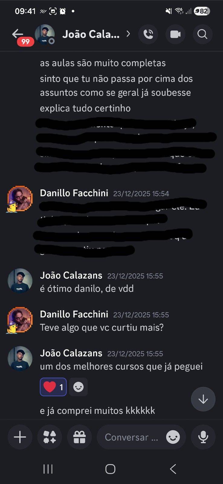 Print WhatsApp João Calazans