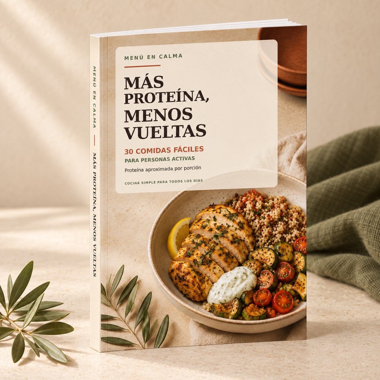 Portada del e-book Más proteína, menos vueltas
