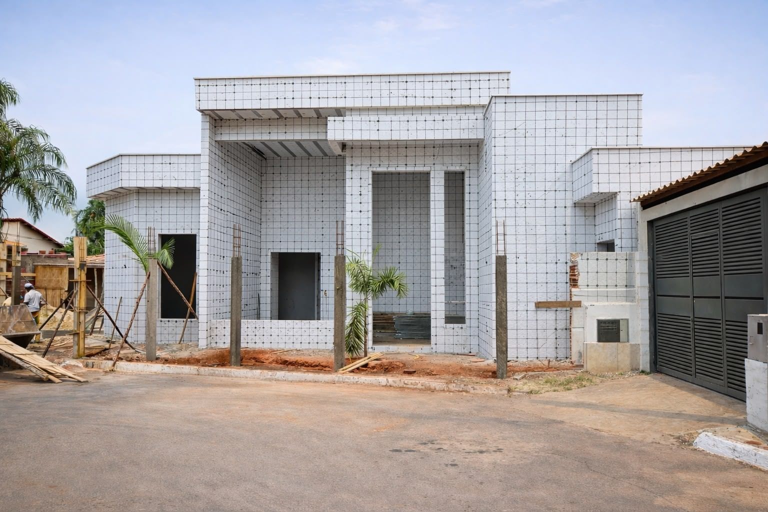 Detalhe construtivo de alto padrão