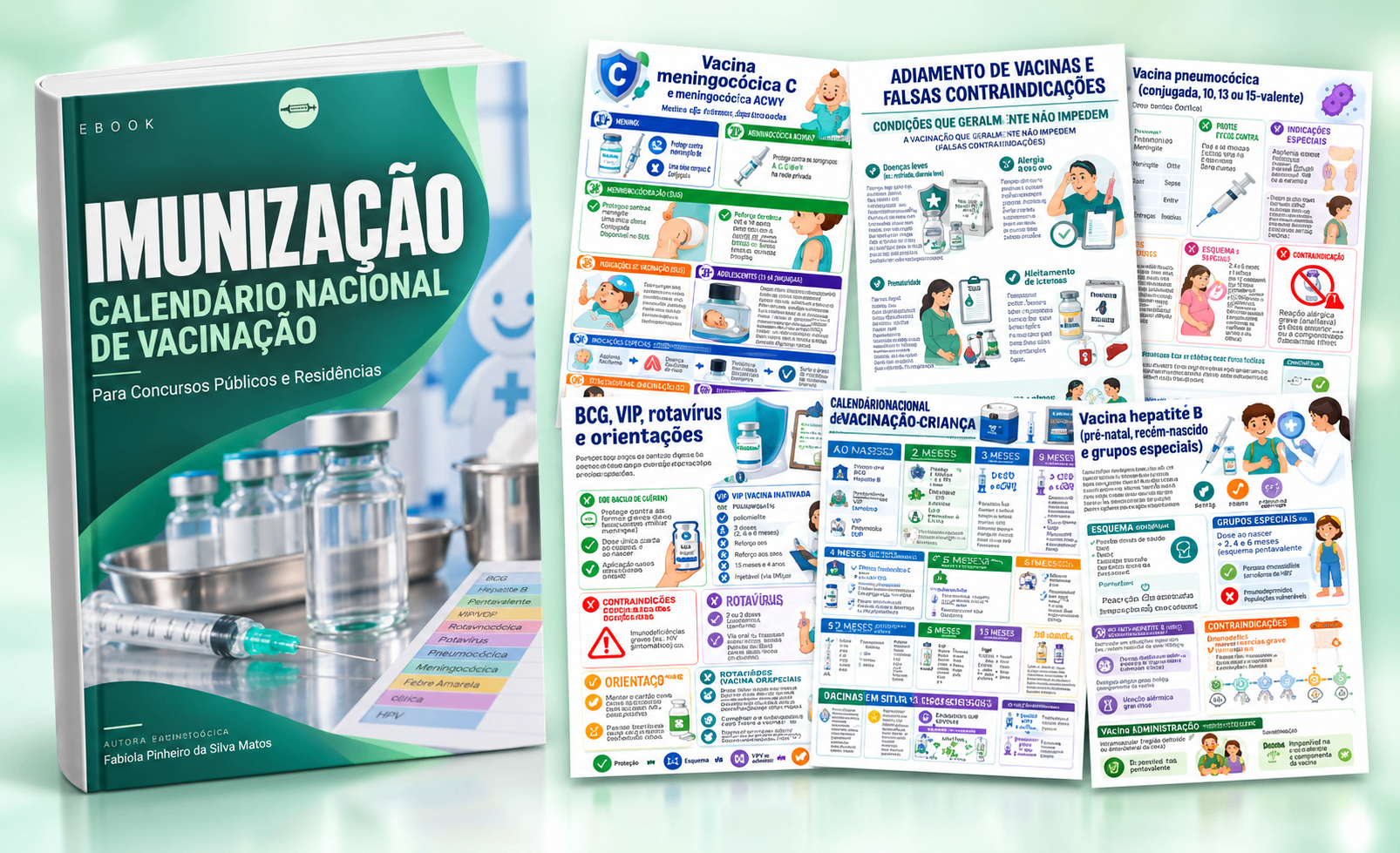 Capa do E-book Imunização - Calendário Nacional de Vacinação