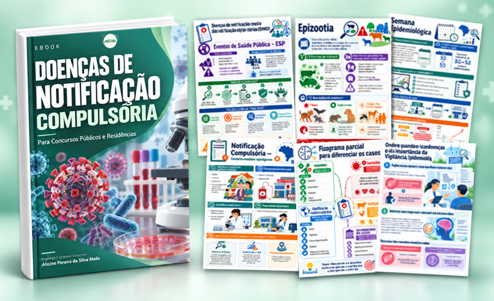 Capa do E-book Doenças de Notificação Compulsória