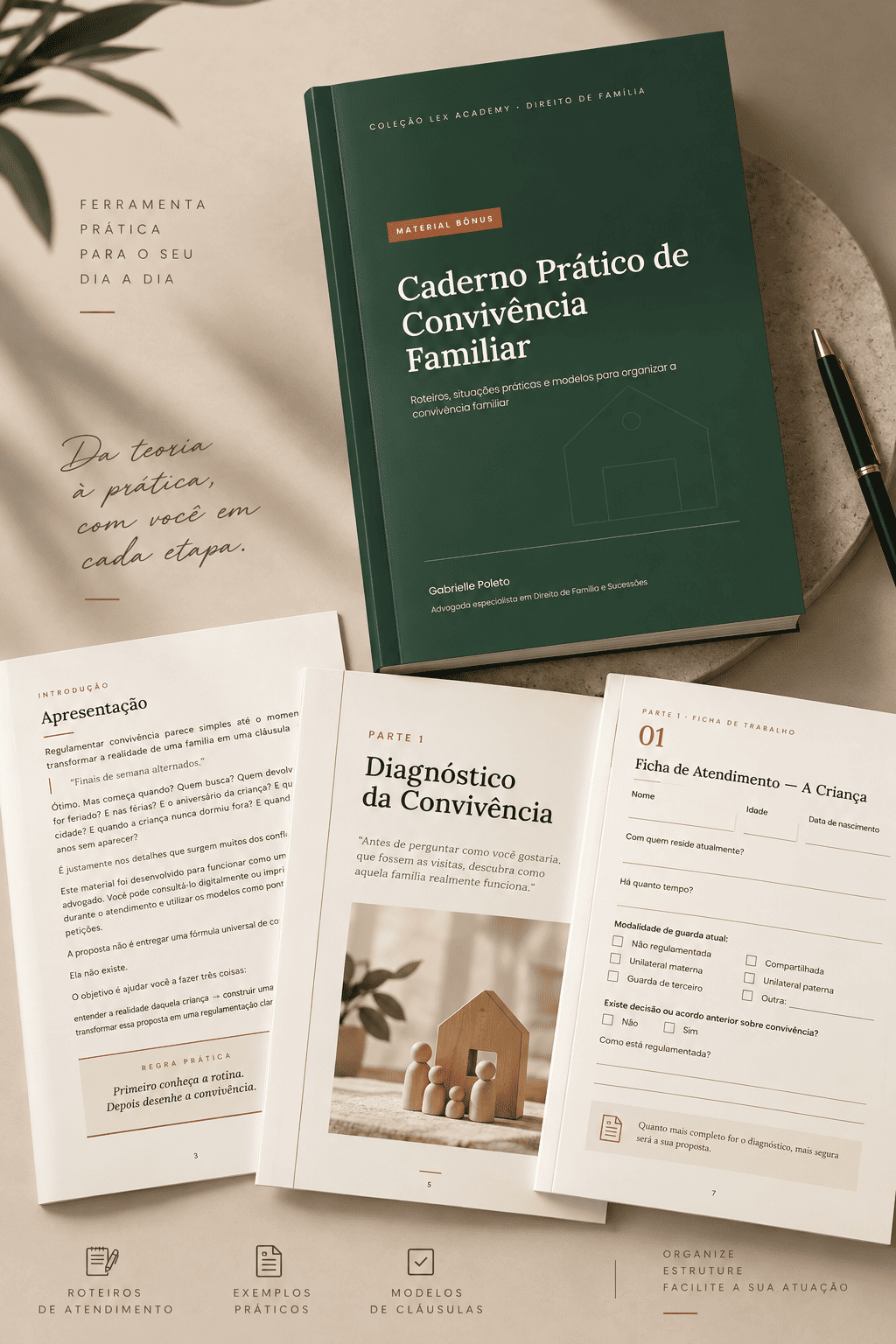 Página de checagem de fator de risco do Caderno Prático