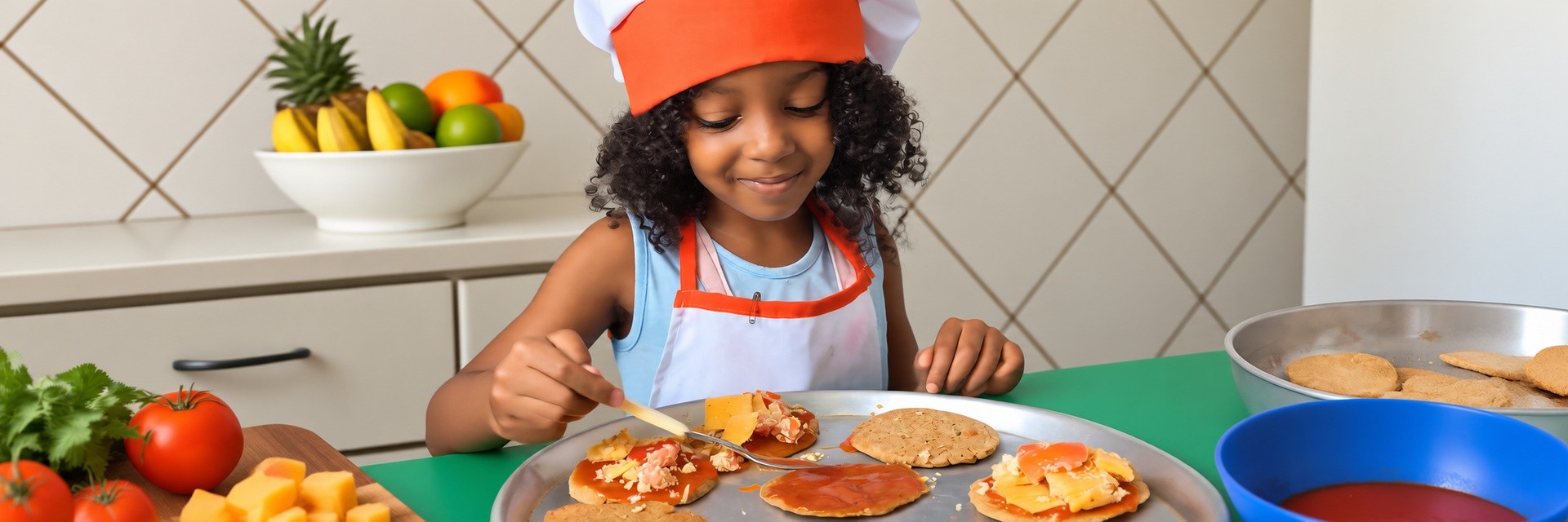 Crianças felizes comendo lanches saudáveis