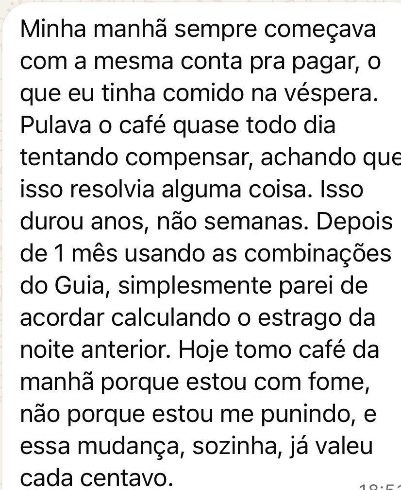 Print relato WhatsApp Camila