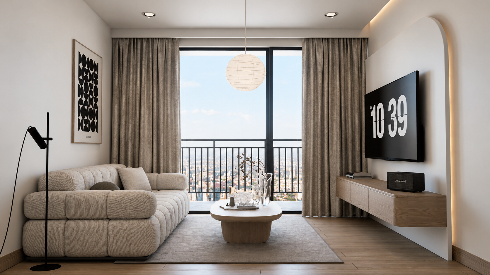 Interior residencial contemporáneo