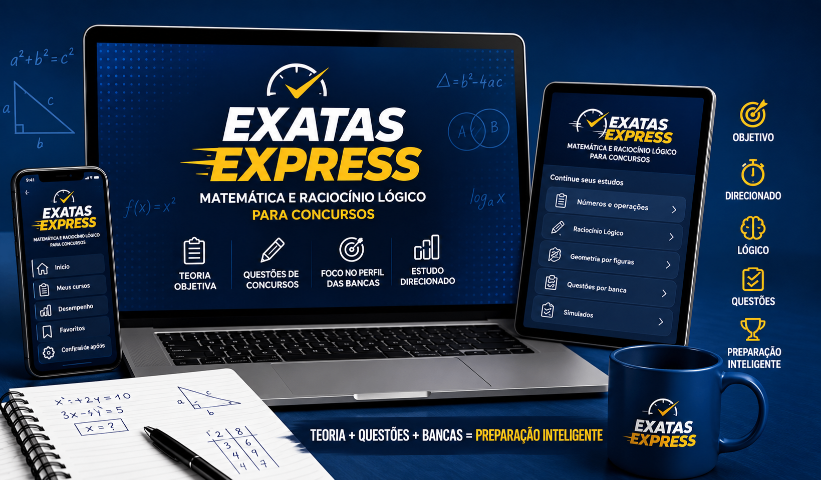 Exatas Express em dispositivos