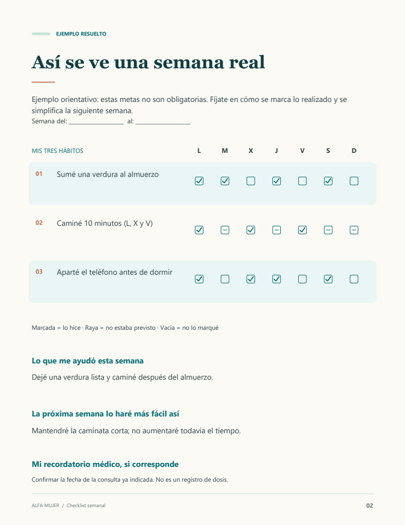 Checklist semanal