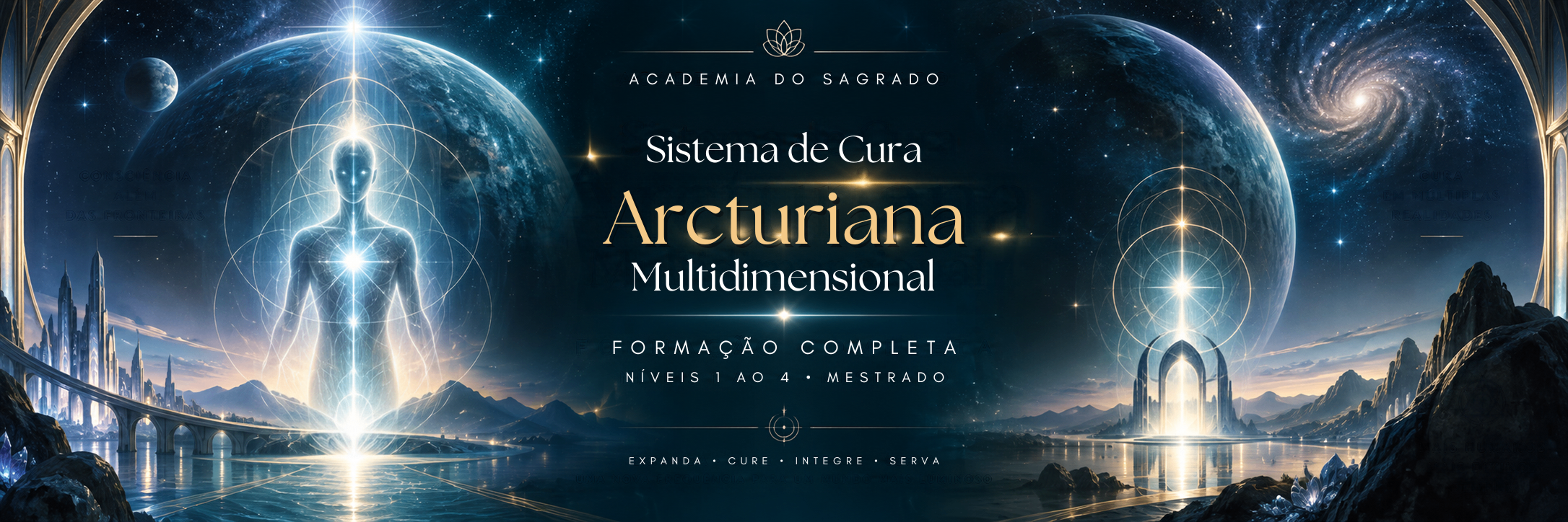 Sistema de Cura Arcturiana Multidimensional - Banner Oficial