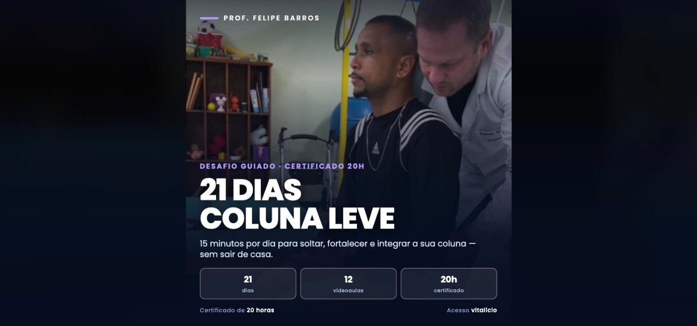 Capa Desafio 21 Dias Coluna Leve
