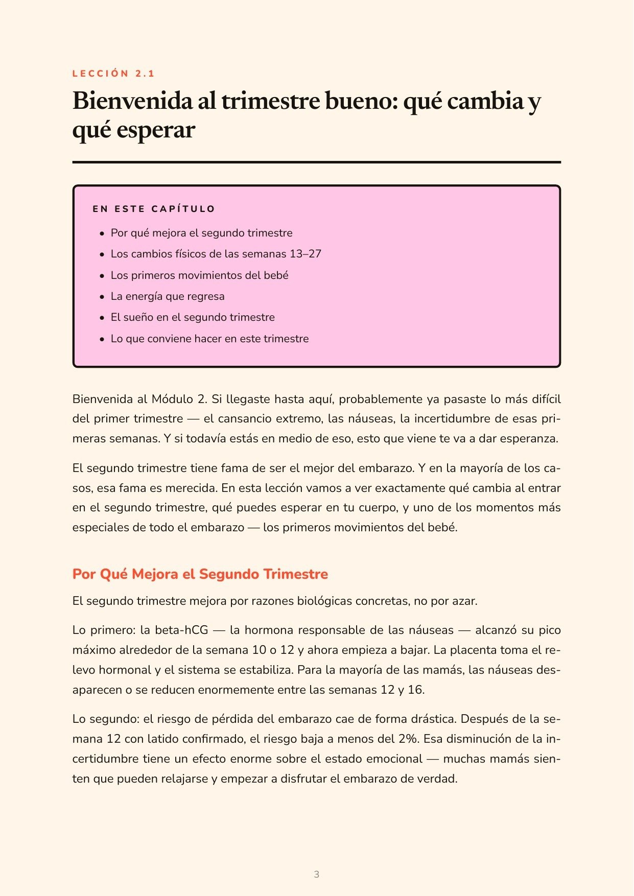 Página real señales de parto