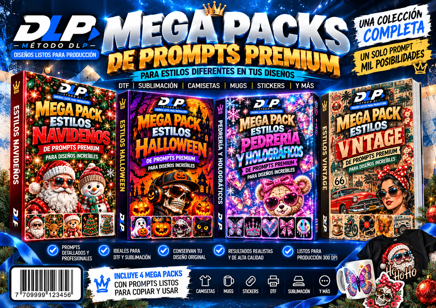 Mega Packs de Prompts Premium Portada
