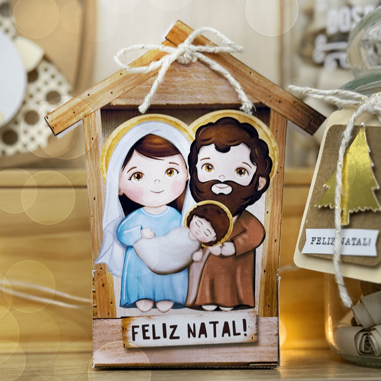 Caixa para biscoito Sagrada Família
