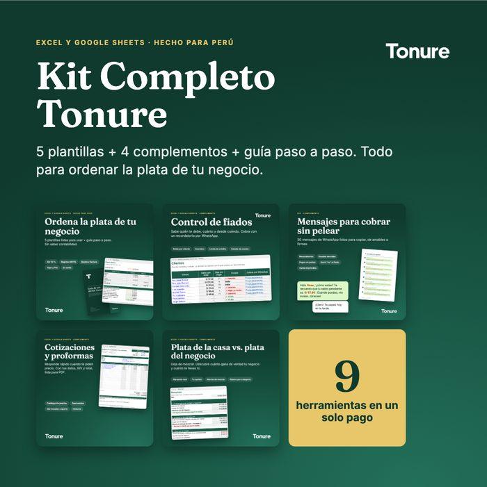 Kit Completo Tonure
