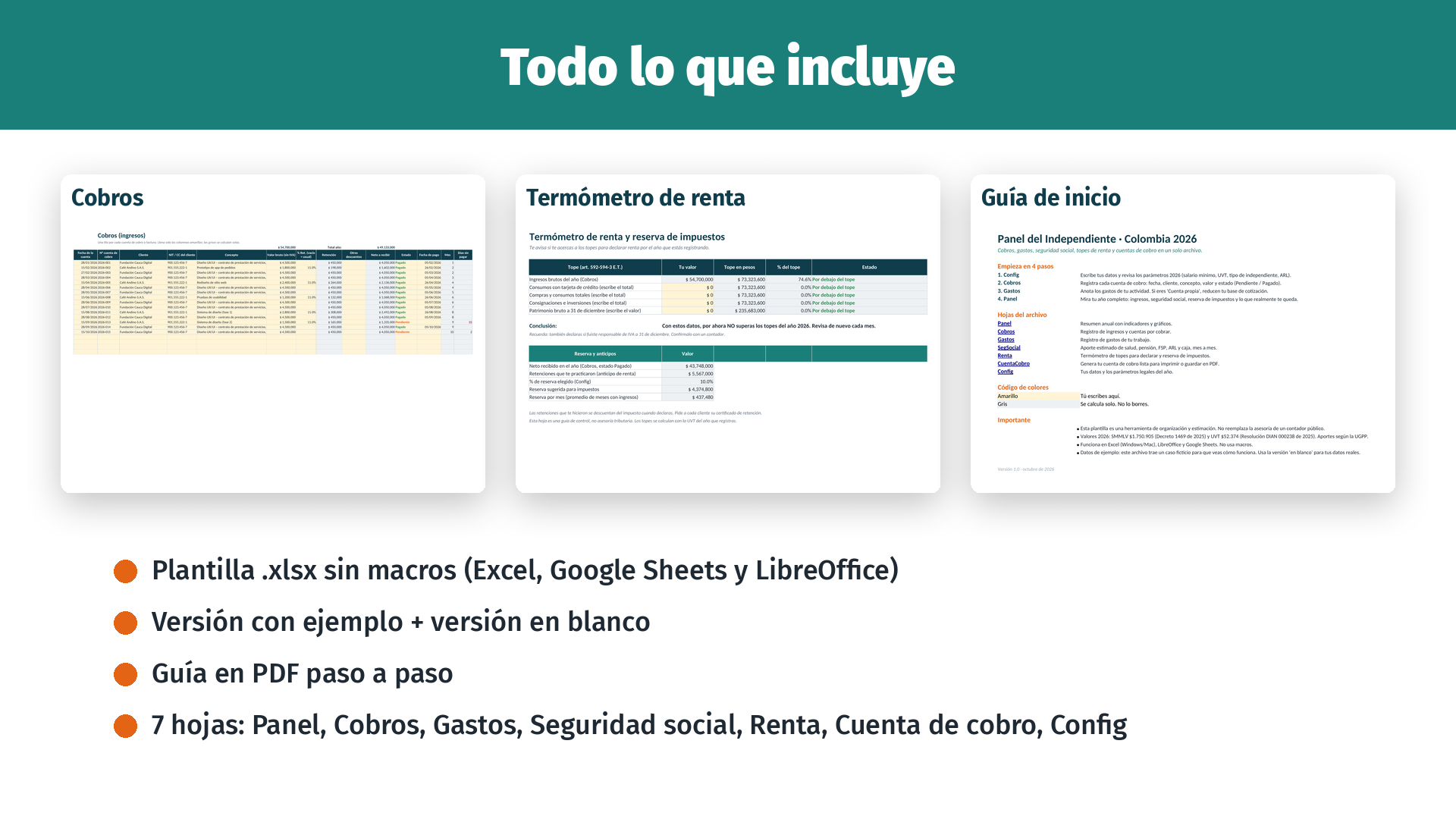 Mockup Qué incluye