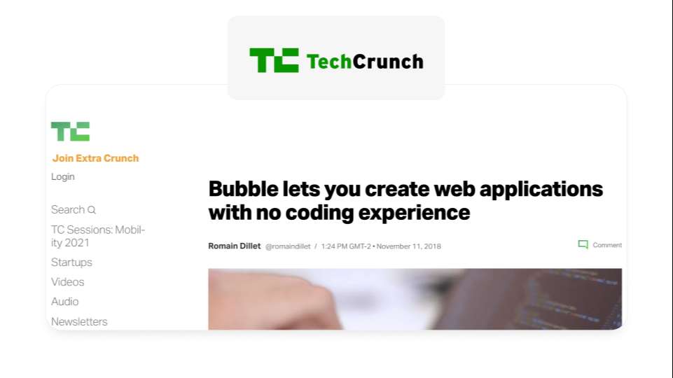tech crunch bubble noticia